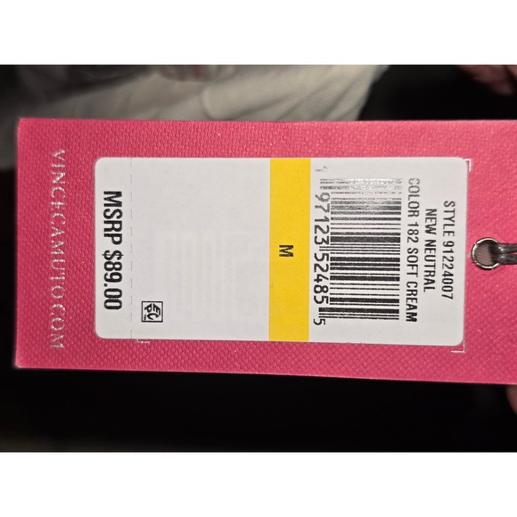 Vince Camuto Blouse Long Sleeve Striped Cuff Casual Top Size S - Picture 7 of 9